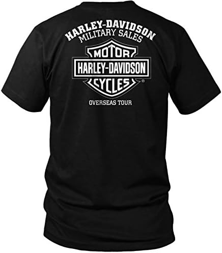 הצבא הארלי -דייווידסון - חולצת טריקו גרפית של הנשר הפטריוטי לגברים - Shady Eagle | סיור בחול